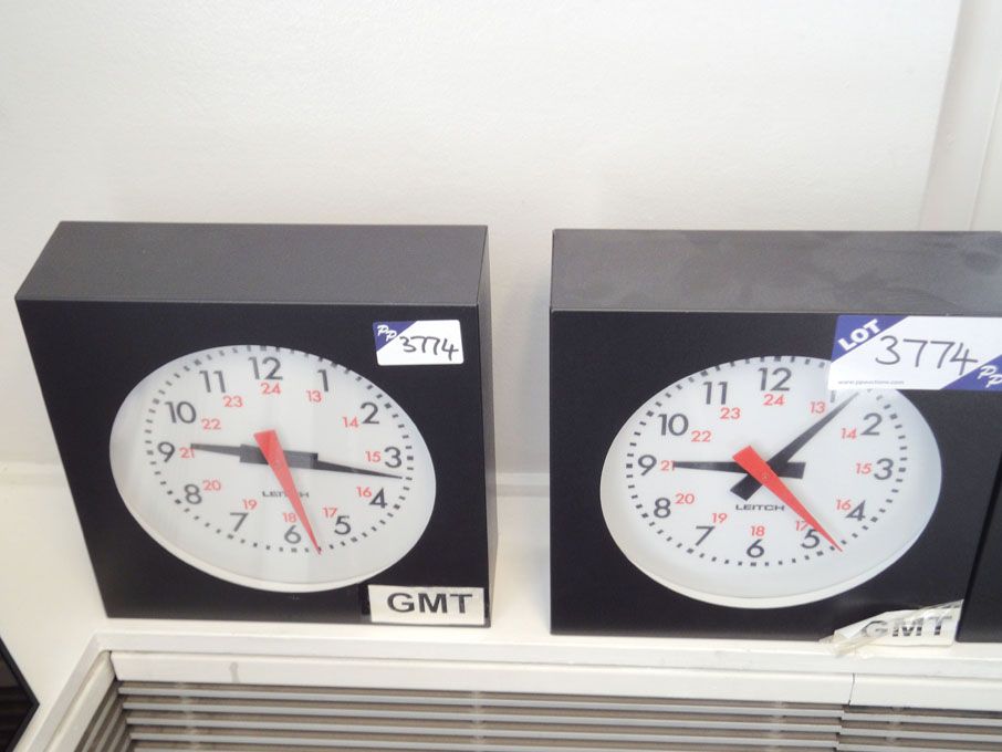 2x Leitch analogue pulse clock (Please Note: Clock...