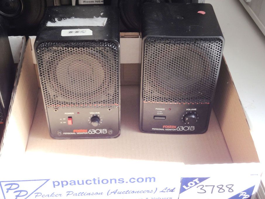2x Fostex 6301B personal monitor speakers
