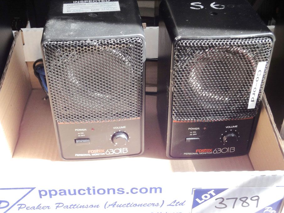 2x Fostex 6301B personal monitor speakers