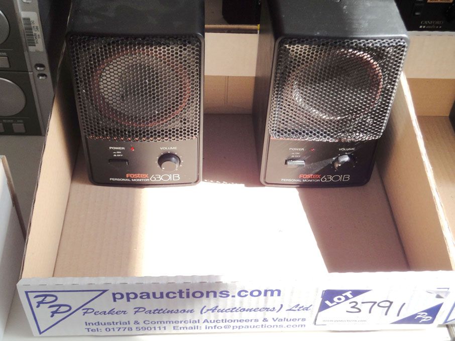 2x Fostex 6301B personal monitor speakers