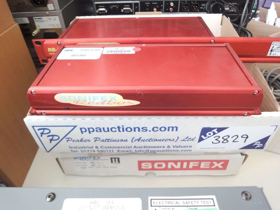 Qty various Sonifex Redbox amplifier, stereo mono...
