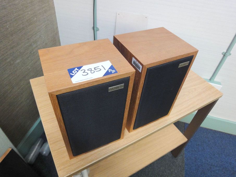 2x Harbeth LS3/5A professional monitor loud speake...