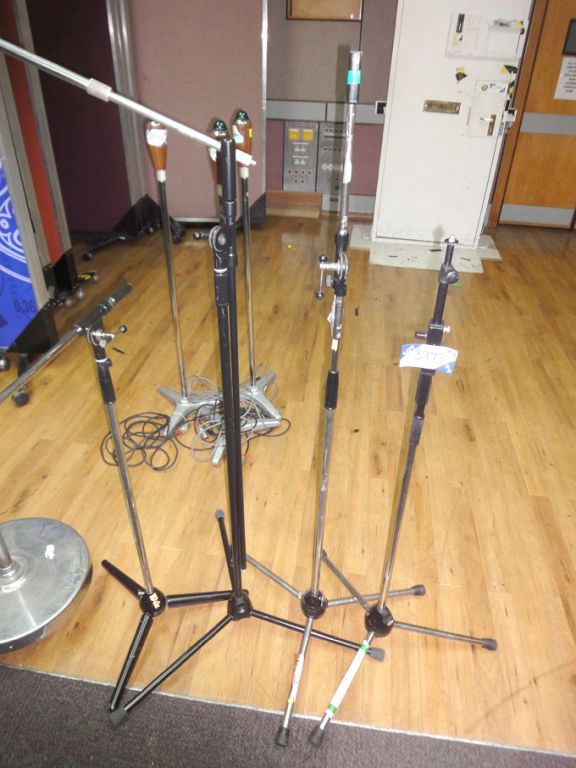4x K&M etc floor type microphone stands