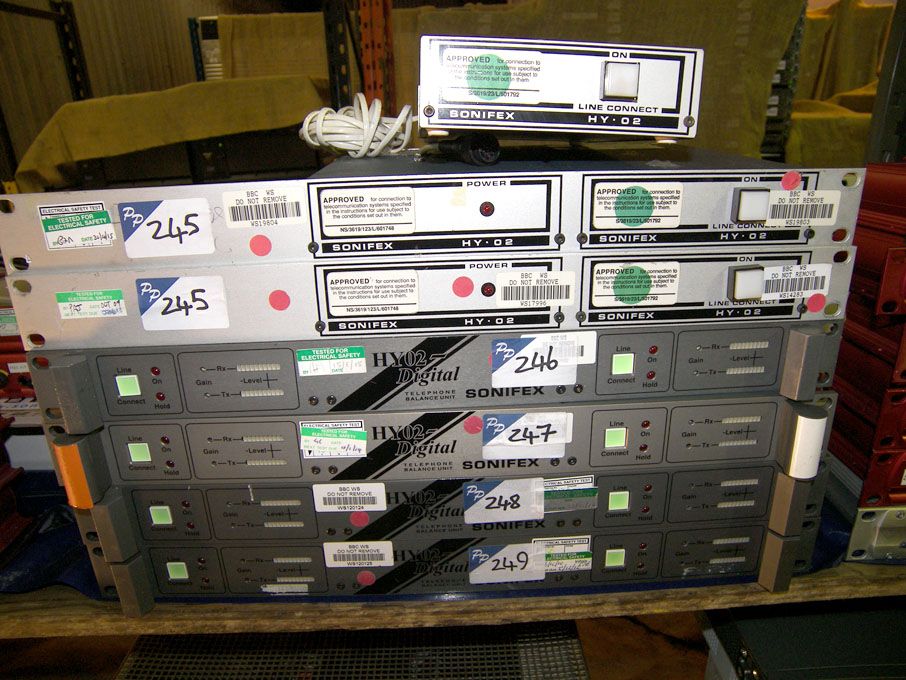 2x Sonifex HY.02 telephone hybrids