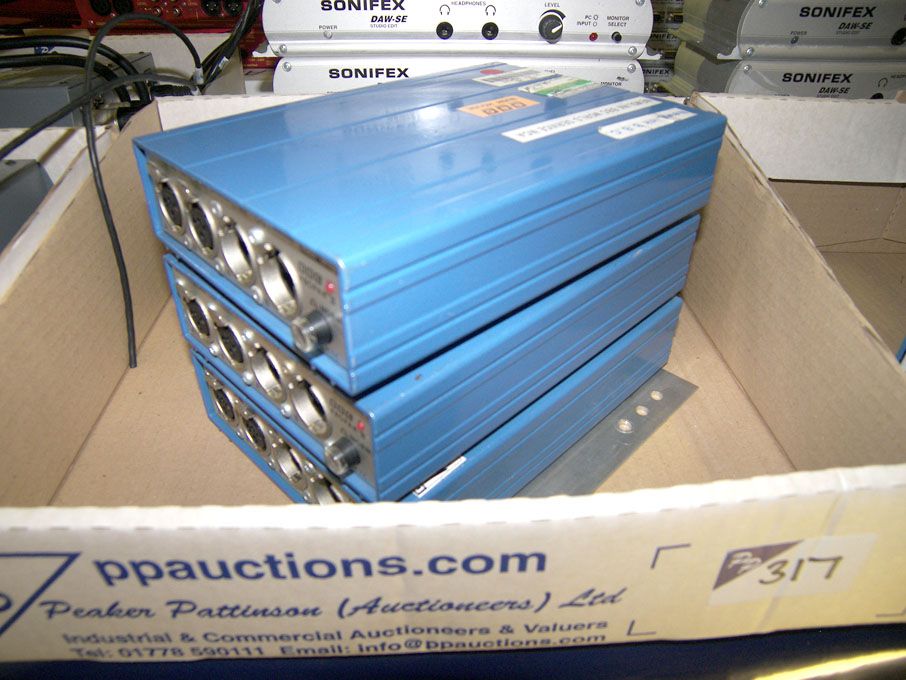 3x Audio-Design Pro Pak II line amplifiers