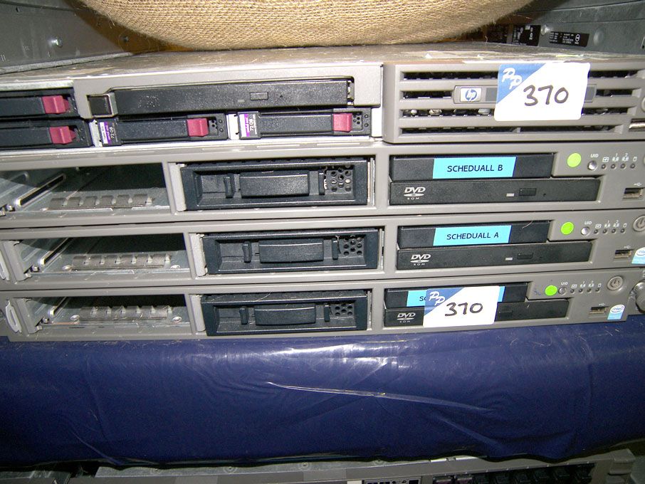 3x HP Proliant DL320 Intel Xeon rack type server,...