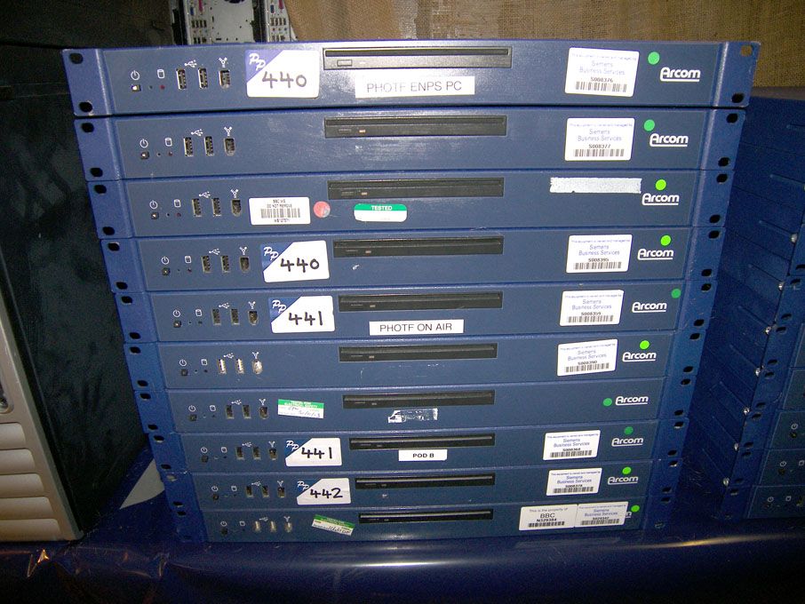 4x Arcom Apollo Ice 1U 19" rack mount PC