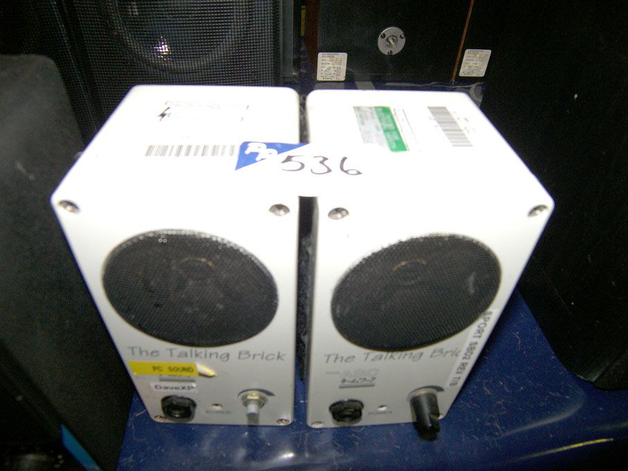 2x ASC talking brick speakers