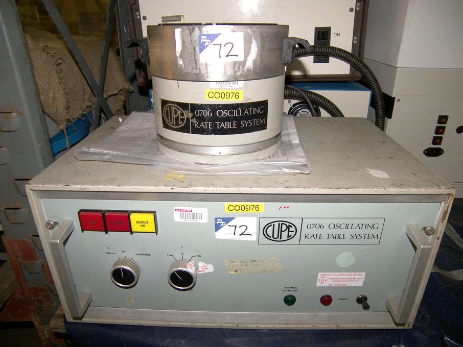 Cupe 0706 oscillating rate table system