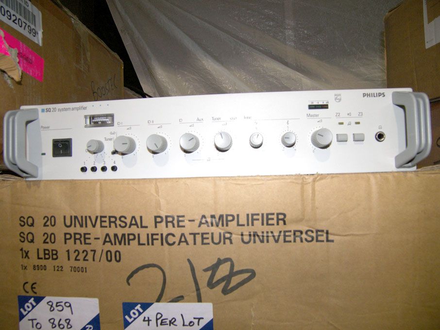 Various Philips SQ20 amplifiers (4 per lot)
