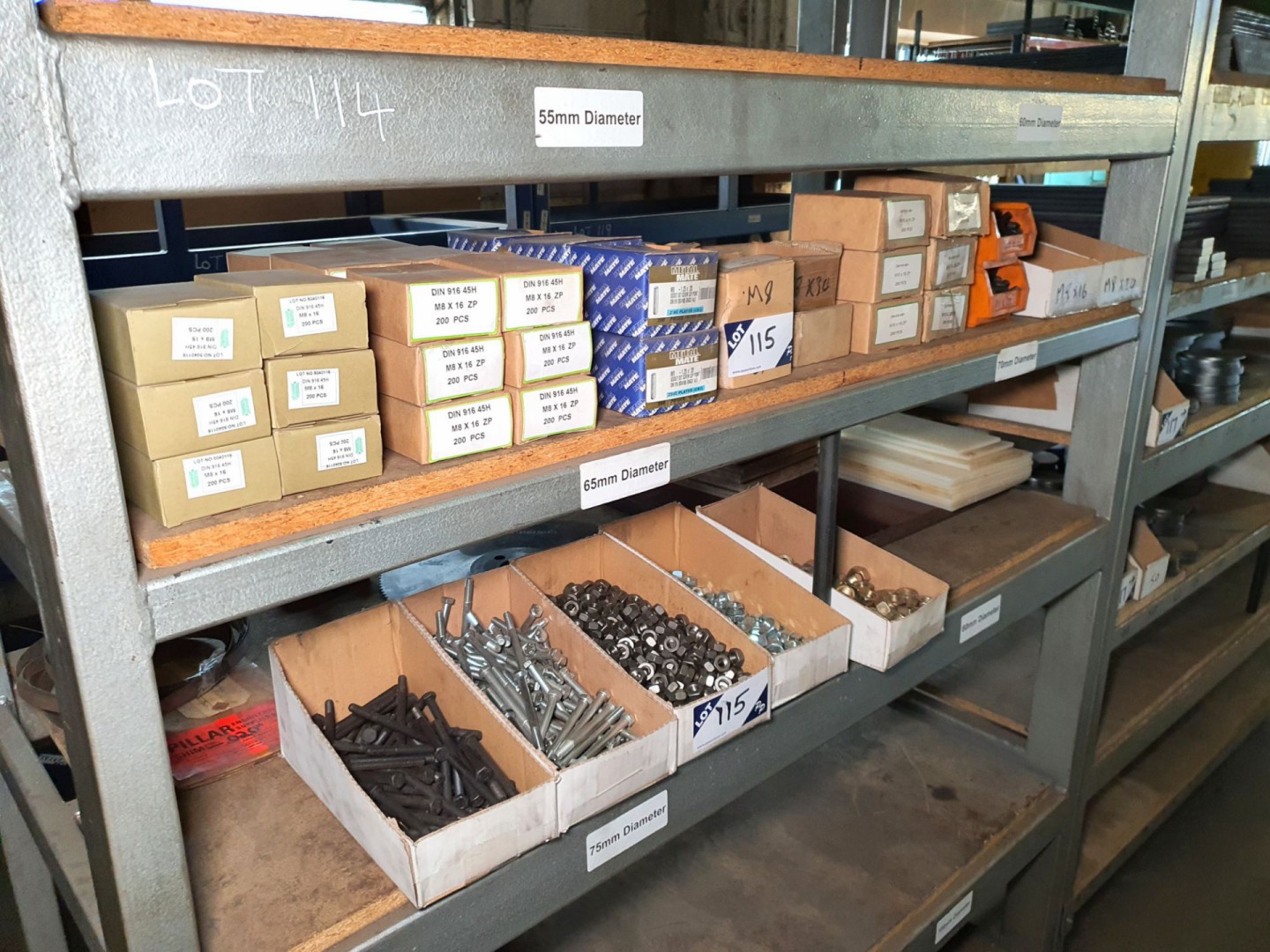 Qty various inc: nuts, bolts, grab screws etc
