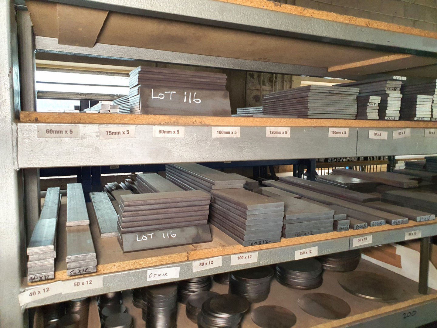 Qty various flat plate steel off cuts, 60x5mm to 1...