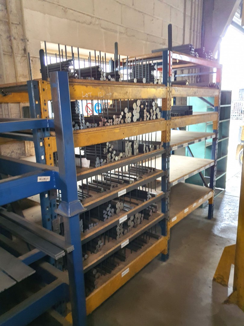 2 bays boltless storage racking inc: various steel...