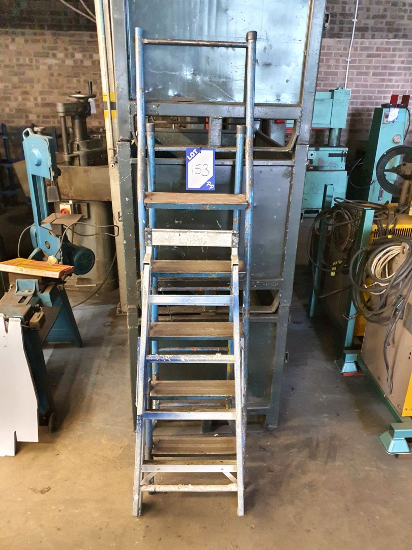 Aluminium 4 step safety steps, 5 step ladder