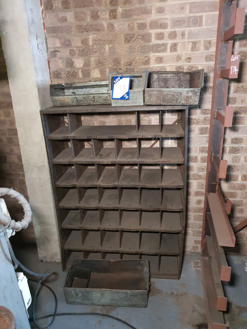 Metal multi compartment storage rack, 940x1300mm w...