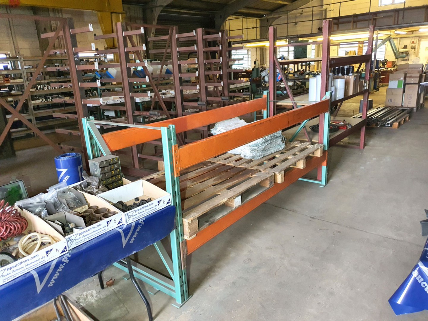 1 bay boltless pallet storage rack, 2800x910x1220m...