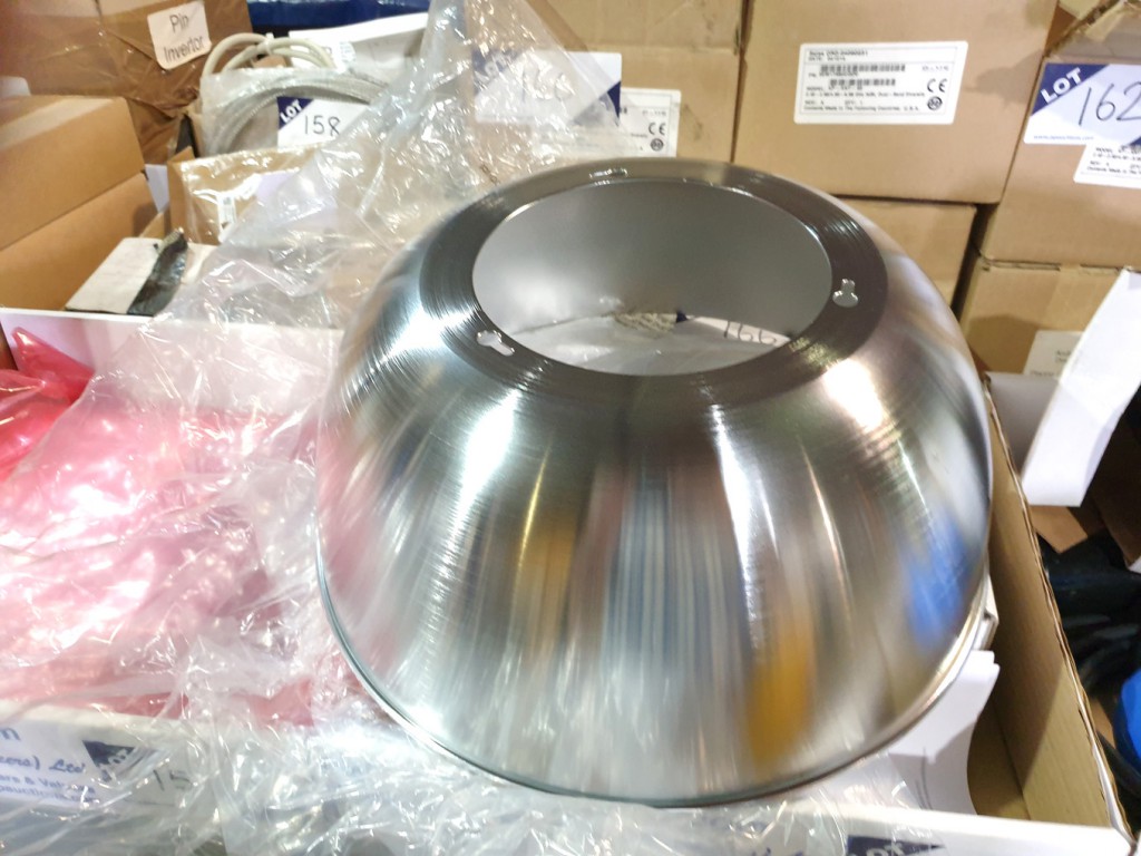 10x chrome effect factory light shades, 350mm dia...