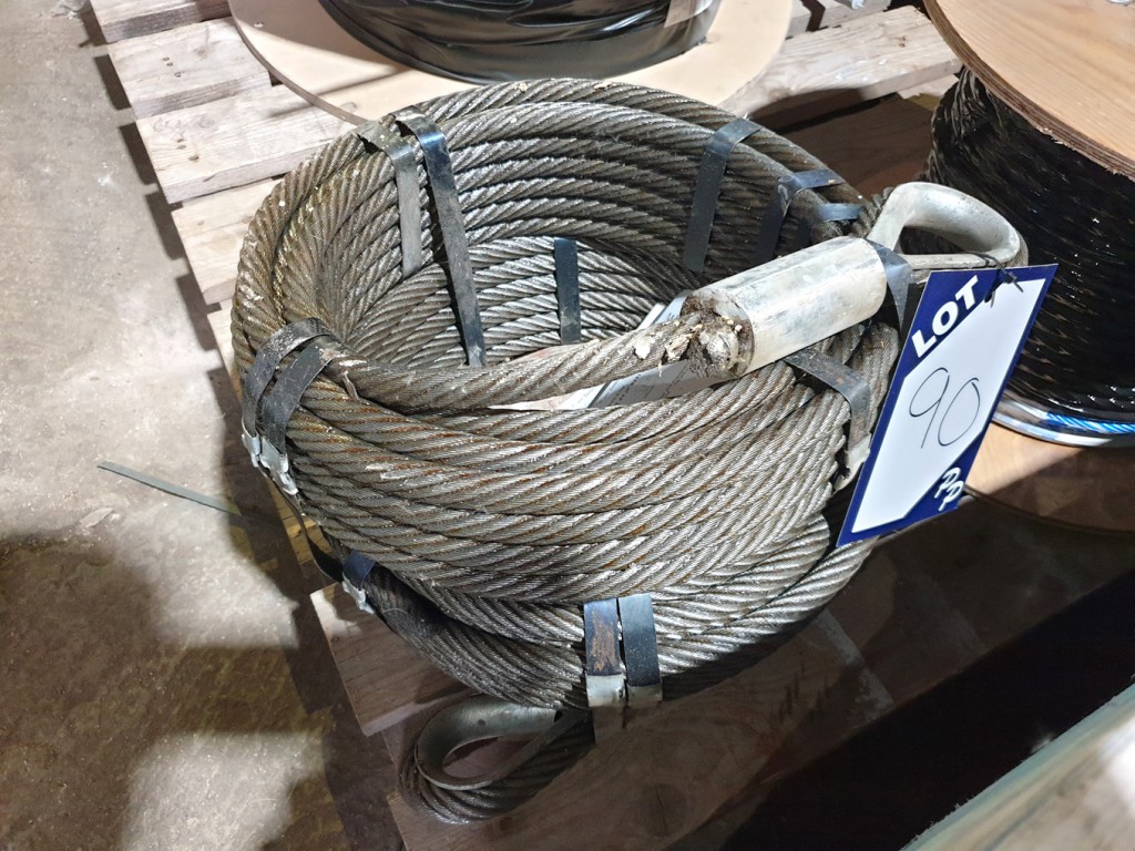 2x Diepa 16mm steel lifting ropes