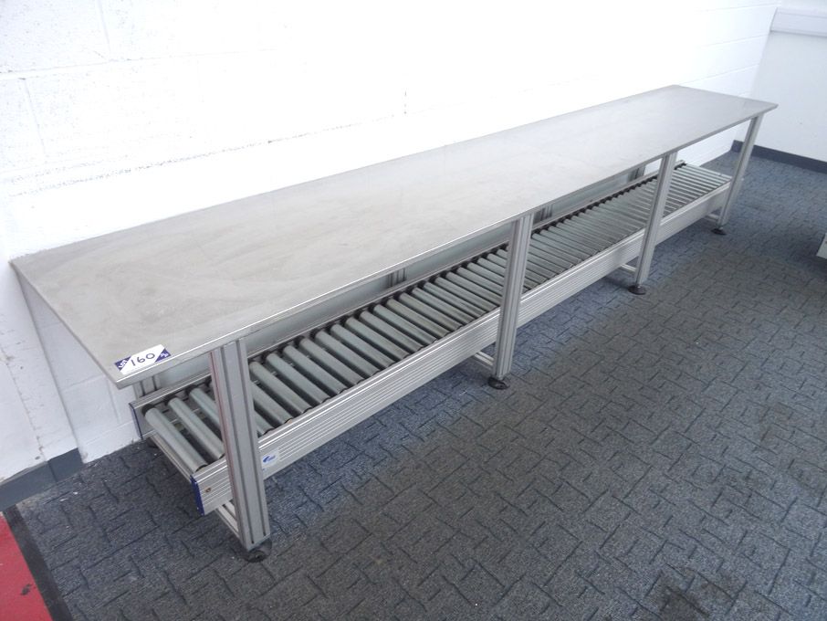 4000x670mm stainless steel baggage checking table...
