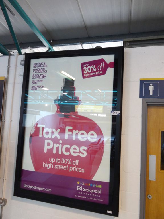 SMF Bristol wall mounted illuminated display box,...