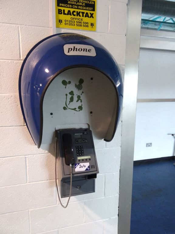 Solitaire 6000 payphone with sound hood