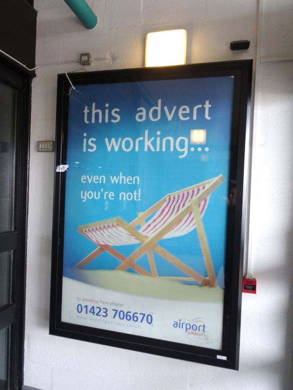 SMF Bristol wall mounted illuminated display box,...