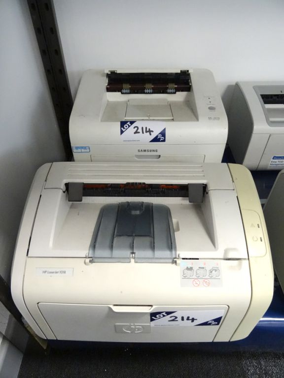 HP LaserJet 1018 printer, Samsung ML-2010 mono las...