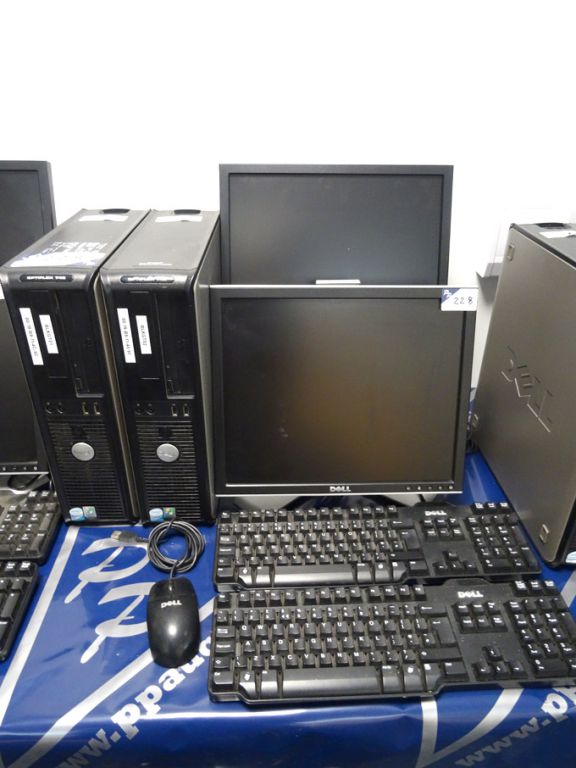 2x Dell OptiPlex 745 Intel Core 2 Duo desktop PCs...