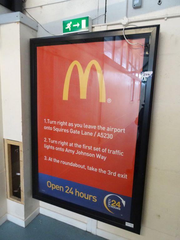 SMF Bristol wall mounted illuminated display box,...