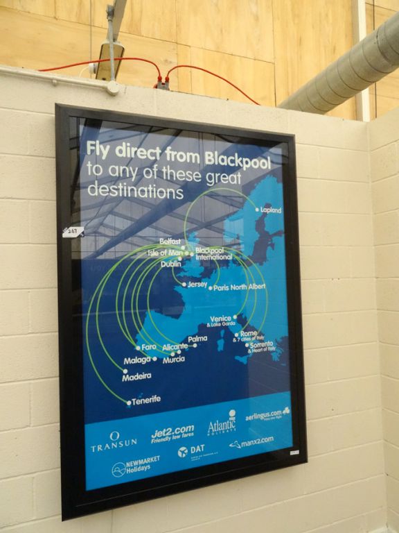 SMF Bristol wall mounted illuminated display box,...