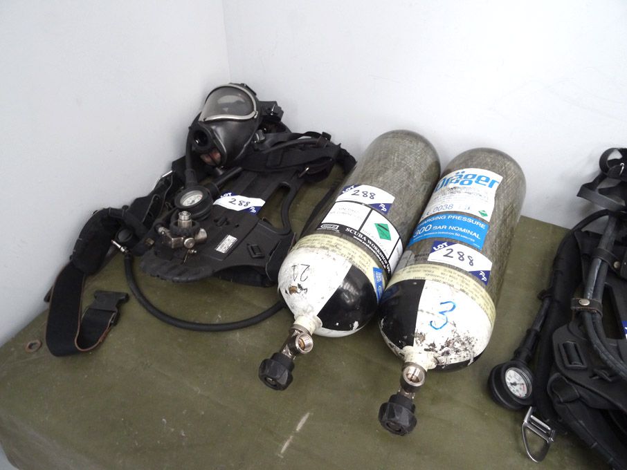 Drager PSS90 breathing apparatus back plate with f...
