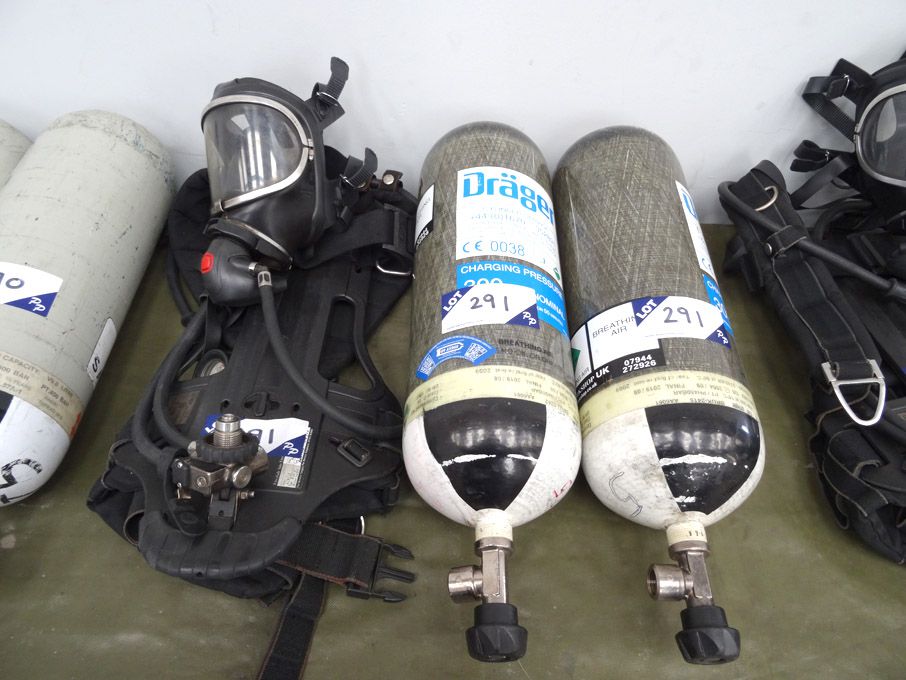 Drager PSS90 breathing apparatus back plate with f...