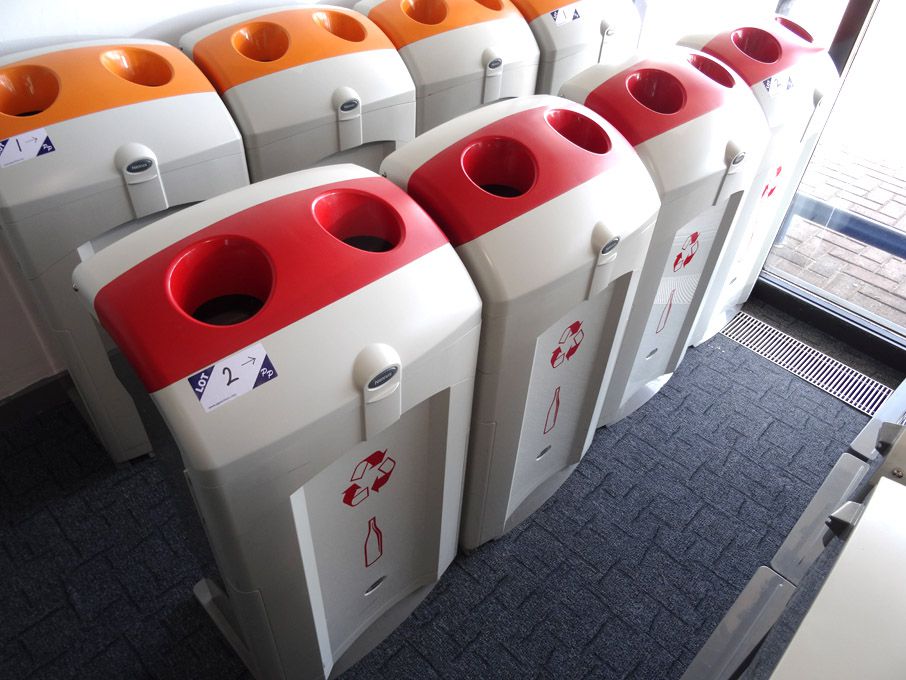 4x Glasdon Nexus recycle bins