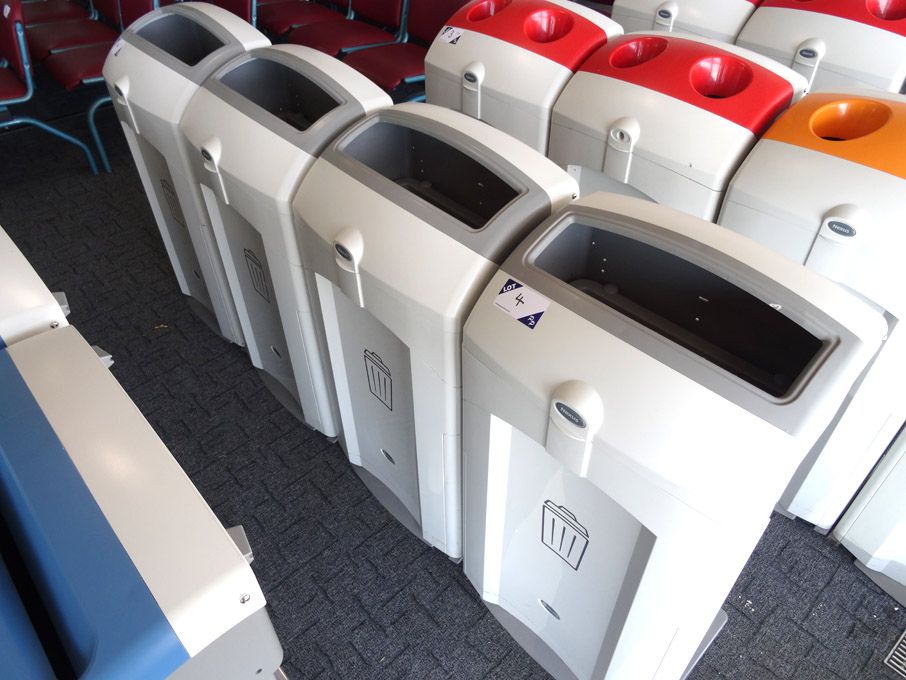 4x Glasdon Nexus rubbish bins