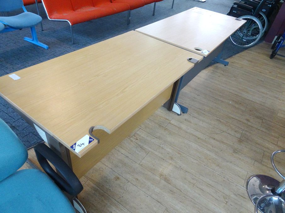 1400x800mm light oak table, 1600x800mm beech table