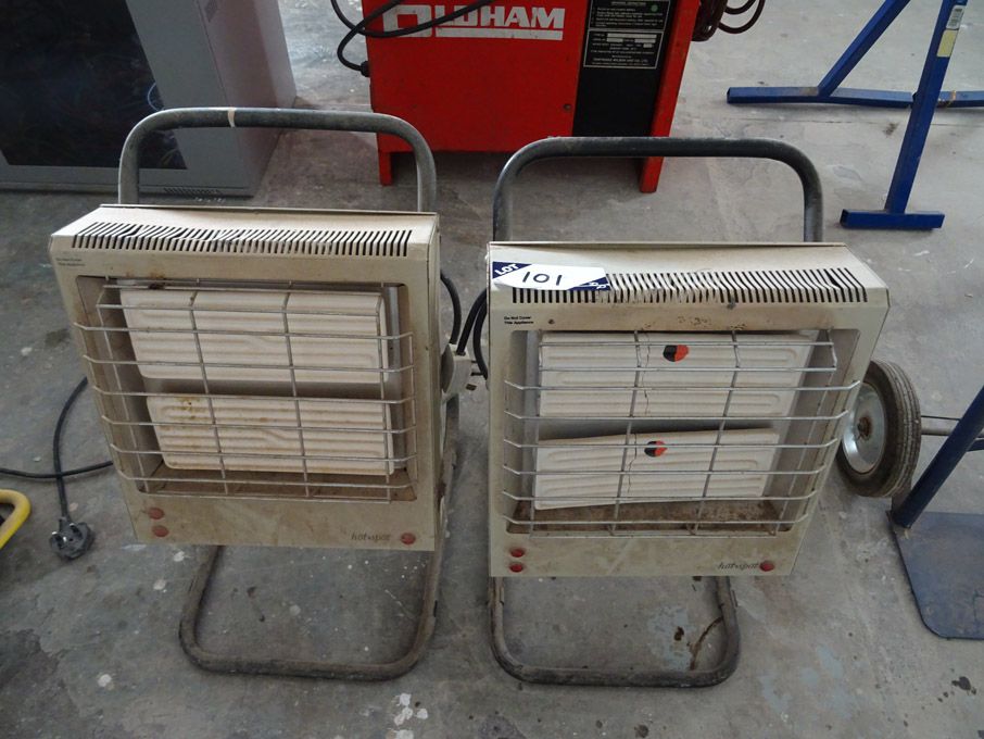 2x Hot Spot PL2800 portable electric heaters, 240v