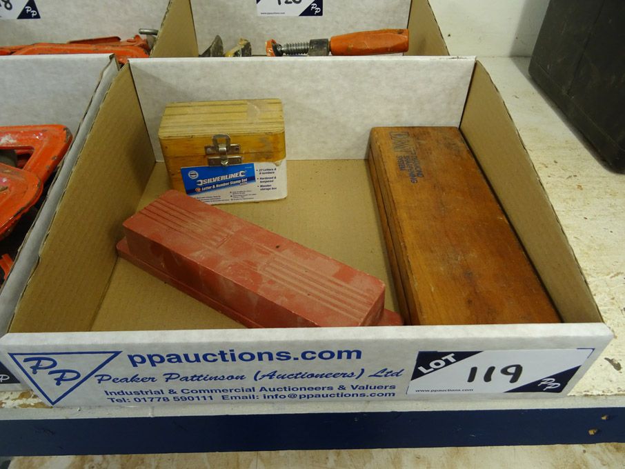 Silverline letter & number stamps, DMT sharpening...