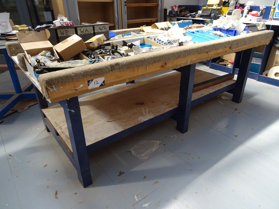 1240x2460mm wooden work bench
