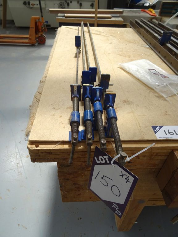 4x Record various sized sash clamps