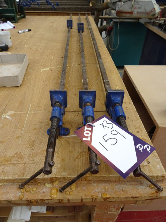 3x Record 2000mm sash clamps