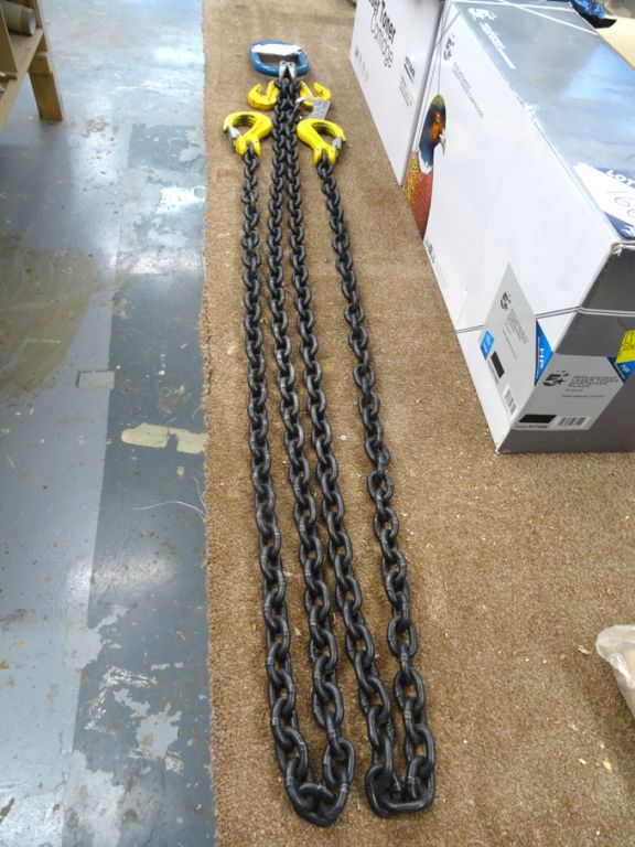 AMEND: 2x legged 2.3m lifting chains with sling ho...