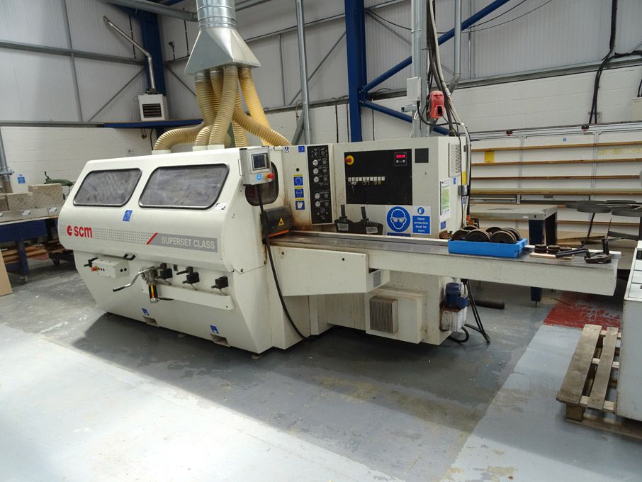 SCM Superset Class CNC through feed moulder, 6 hea...