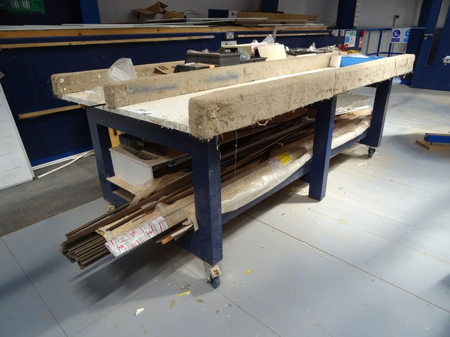 1240x2460mm wooden work bench