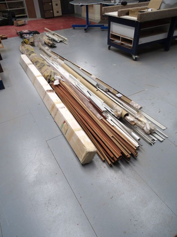 AMEND: Qty various wooden beading, aluminium, plas...