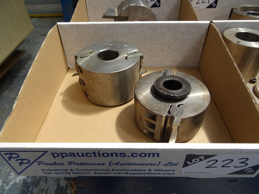 2x Weinig cutting blocks, 503x122x50x391mm, 9000N...