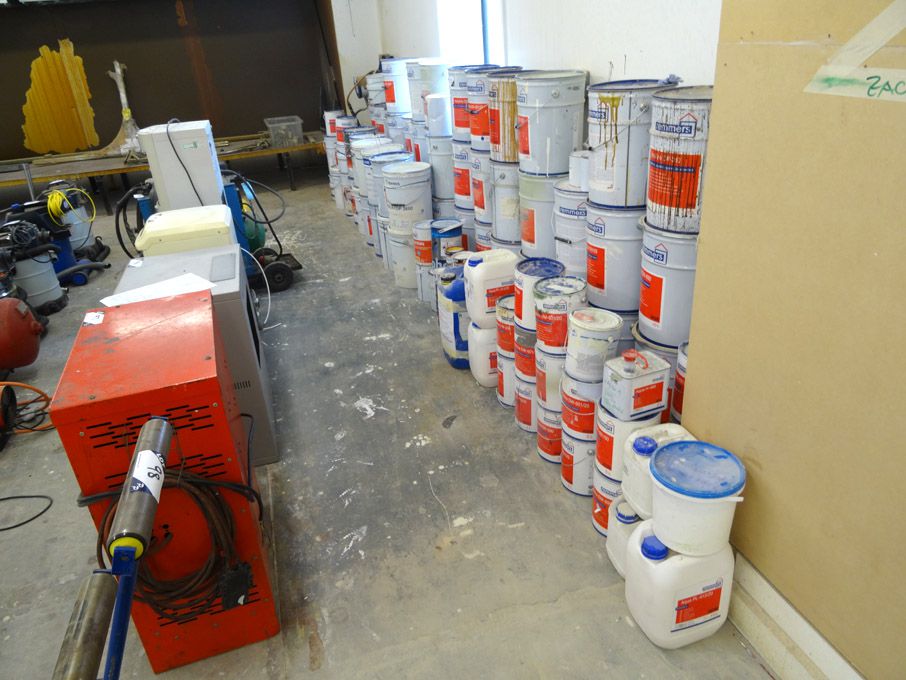 AMEND: Large Qty various coloured paint in tins