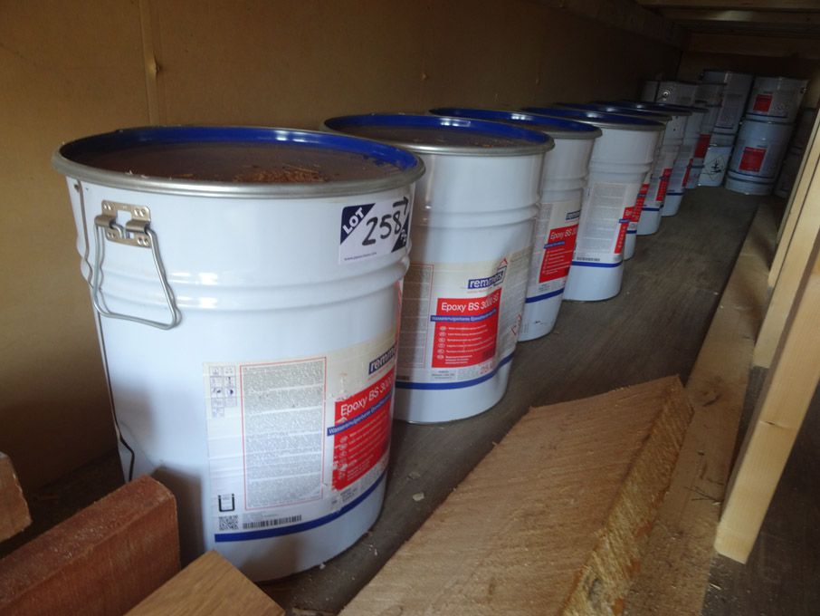 Qty various 25kg tins epoxy BS 3000 SG water emuls...
