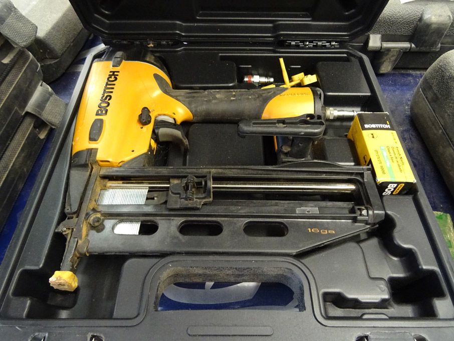 Bostitch FN1664-E pneumatic nailer in carry case