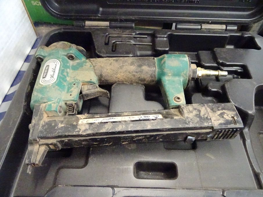 Prebena Workline ES-26SD pneumatic nailer in carry...