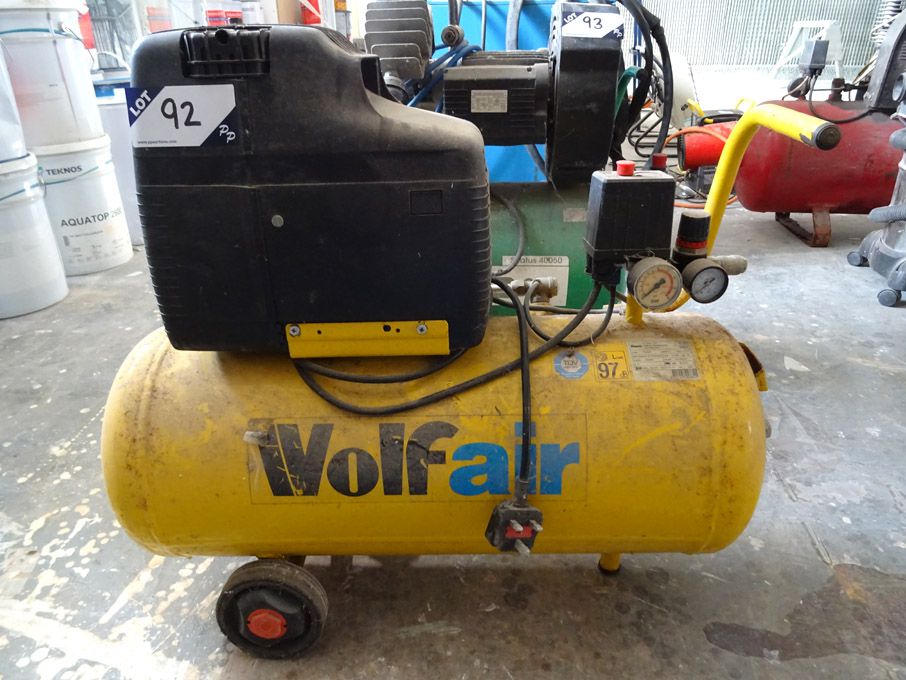 Wolfair compressor, 116PSi max pressure, 240v on a...